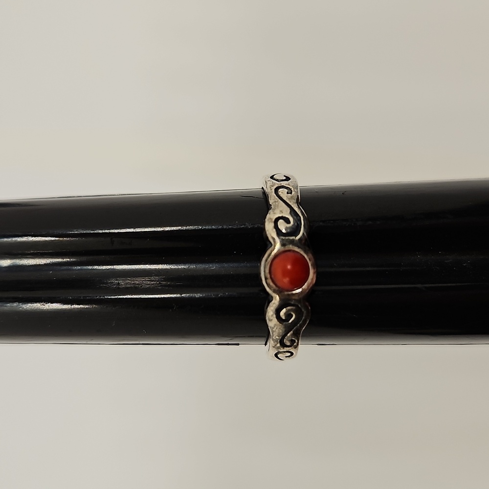 Silpada Coral 925 Sterling Silver Toe Ring Size 3.25 3 1/4
